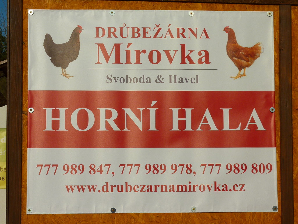 Horní hala - Drůbežárna Mírovka